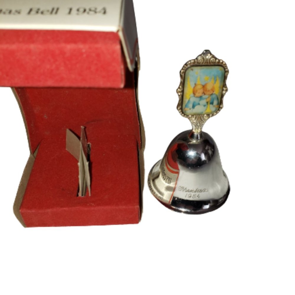 Vintage Authentic Hummel Limited Edition Annual Bells Silverplate Angels 1984